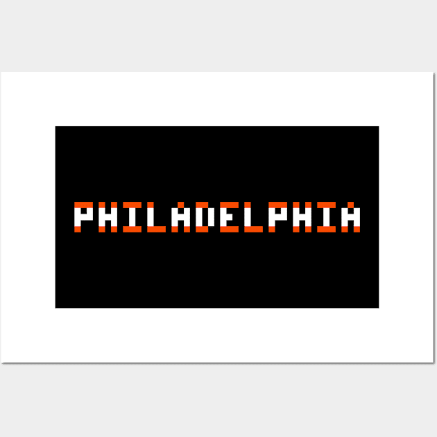 Pixel Hockey City Philadelphia 2001 Wall Art by gkillerb